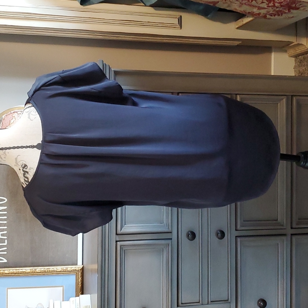 H&M navy SZ8 blouse - Picture 4 of 5
